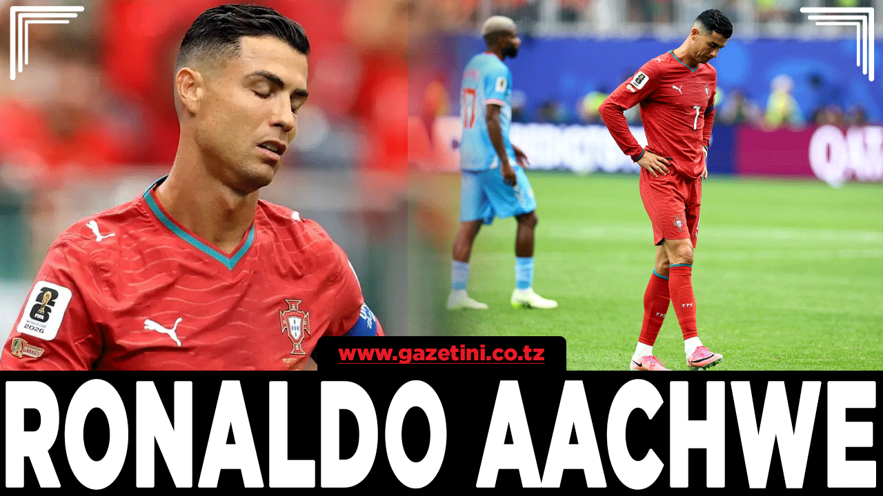 Kocha: Ronaldo aachwe…