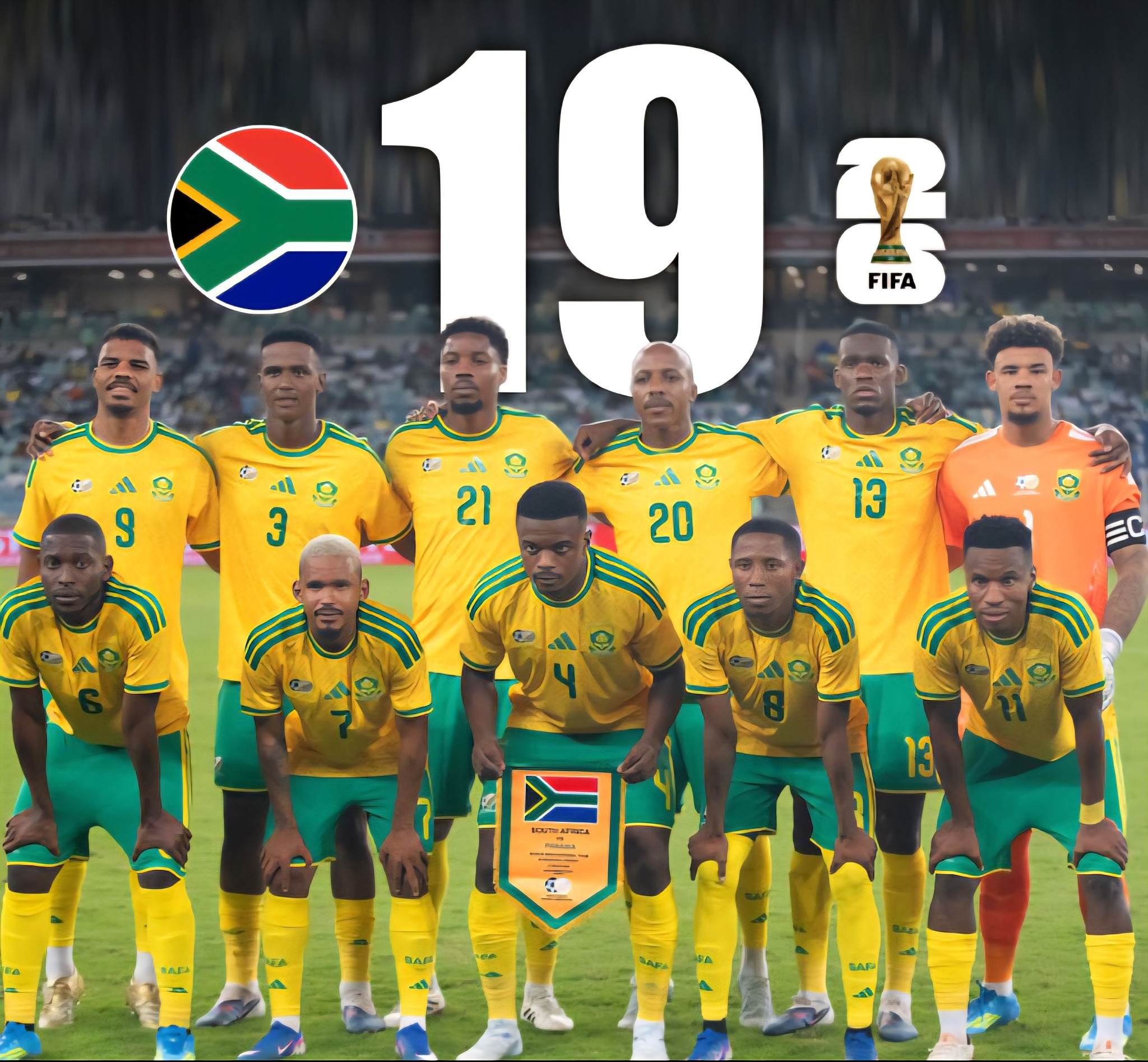 Vikosi vya Kombe la Dunia 2026: AFRIKA KUSINI