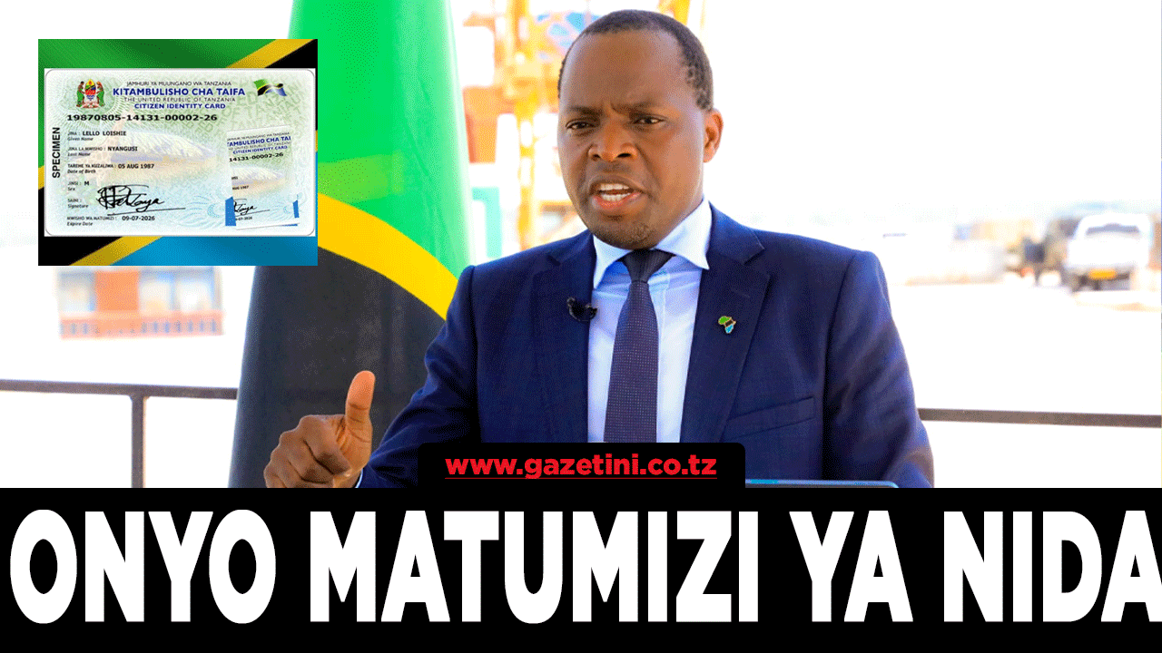 Msigwa atoa onyo kutumia vibaya vitambulisho vya NIDA